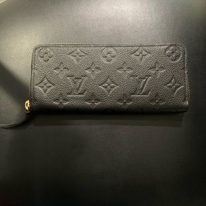 Louis Vuitton clemence noir wallet authentic